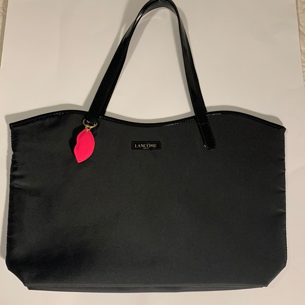 Lancome Black Nylon Tote Bag NWOT